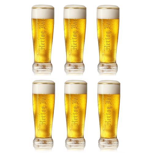 Hertog Jan bierglas - 25cl - 6 stuks, Verzamelen, Biermerken