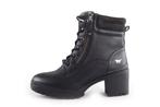 Mustang Veterboots in maat 40 Zwart | 10% extra korting, Kleding | Dames, Schoenen, Verzenden, Zwart, Overige typen, Zo goed als nieuw