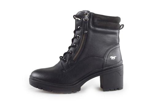 Mustang Veterboots in maat 40 Zwart | 10% extra korting, Kleding | Dames, Schoenen, Zwart, Zo goed als nieuw, Overige typen, Verzenden