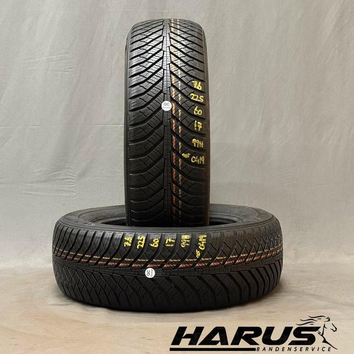 225/60/17 99H Kumho 4seizoensbanden 7,6mm profiel 2X, Auto-onderdelen, Banden en Velgen, 17 inch, Erkend duurzaam, All Season