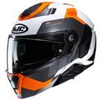 HJC i91 Carst Wit Oranje Systeemhelm, Nieuw met kaartje, Systeemhelm, HJC, XXL