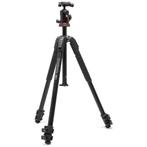 Manfrotto 190X alu tripod kit with AS Balhoofd, Nieuw, 150 tot 175 cm, Met balhoofd, Ophalen of Verzenden