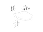 Geberit WC-Sitz RENOVA PLAN Scharniere Edelstahl, mit, Verzenden, Nieuw