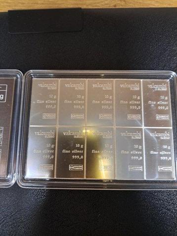 100 gram - Zilver .999 - Valcambi, Switzerland - Verzegeld beschikbaar voor biedingen