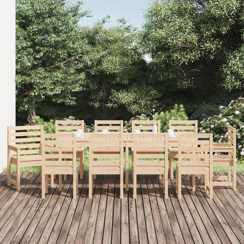 vidaXL 11-delige Tuinset massief grenenhout, Tuin en Terras, Tuinsets en Loungesets, Tuinset, Nieuw, Meer dan 8 zitplaatsen, Verzenden
