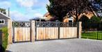 Maatwerk sierhekwerk, hekwerk, toegangspoort, sierpoort etc,, Tuin en Terras, Nieuw, IJzer, Sierhekwerk, Met poort