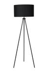 Vloerlamp mat zwart ijzer Lee (Verlichting)