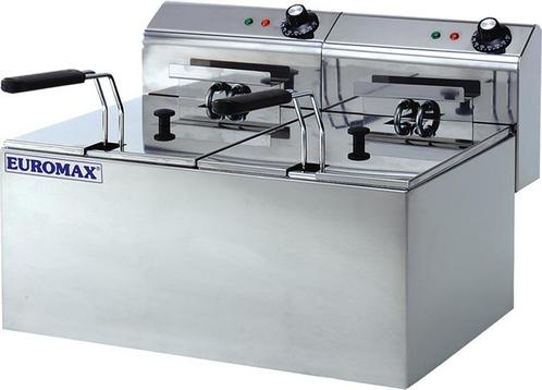 Euromax Professionele horeca friteuse dubbel 8 liter. Geschi, Zakelijke goederen, Horeca | Keukenapparatuur, Verzenden