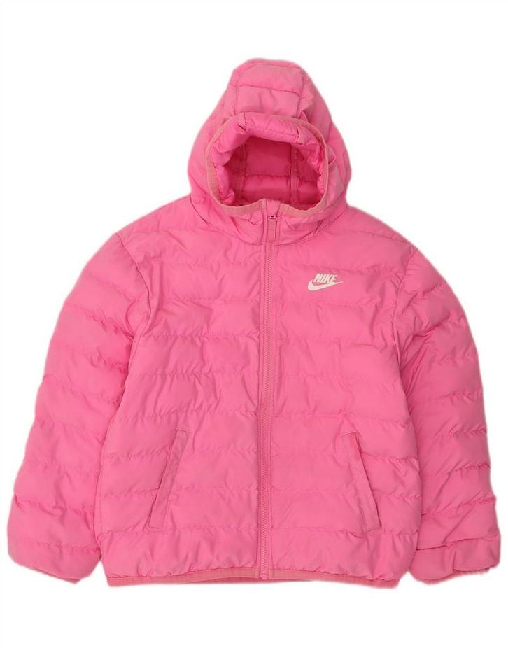 NIKE Boys Hooded Padded Jacket 10-11 Years Medium Pink, Kleding | Heren, Jassen | Winter, Verzenden