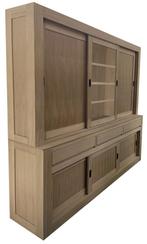 Buffetkast eiken - eiken Vaassen 240cm dichte zijdeuren, Ophalen of Verzenden, Nieuw