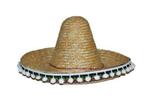 Mexicaanse sombrero kind naturel, Hobby en Vrije tijd, Feestartikelen, Ophalen of Verzenden, Nieuw
