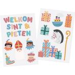 Raamstickers  Welkom Sint & Pieten, Nieuw, Verzenden