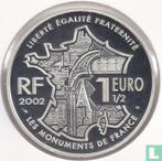 Frankrijk 1½ euro 2002 (PROOF) La Butte Montmartre, Postzegels en Munten, Munten | Europa | Euromunten, 1 euro, Verzenden, Goud