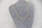 Halsketting - 9 kt. Geel goud Parel - Ketting & Oorbellen, Sieraden, Tassen en Uiterlijk, Kettingen, Nieuw