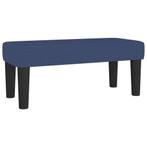 vidaXL Bankje 70x30x30 cm stof blauw, Verzenden, Nieuw, Stof, Minder dan 150 cm