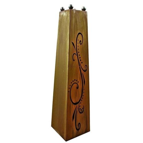 Roest decoratie bloemenzuil Flori | Patina tuinzuil van meta, Huis en Inrichting, Woonaccessoires | Wanddecoraties, Nieuw, Verzenden