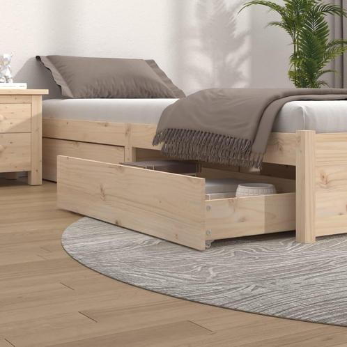 vidaXL Bedlades 4 st massief grenenhout, Huis en Inrichting, Slaapkamer | Bedden, Nieuw, Hout, Verzenden