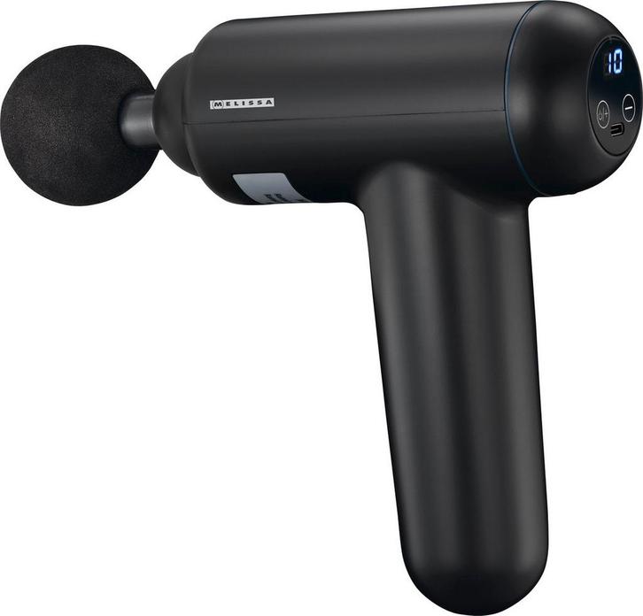 Massage gun - Massage apparaat - Massage pistool - Zwart - M, Sport en Fitness, Massageproducten, Zo goed als nieuw, Verzenden