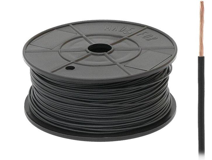 FLRY -B kabel - 1x 1,00mm - Zwart - Per meter, Doe-het-zelf en Verbouw, Elektra en Kabels, Kabel of Snoer, Nieuw, Ophalen of Verzenden