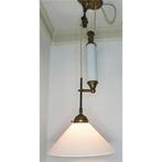 Plafondlamp - Opaline glas - Katrol hanglamp, Antiek en Kunst