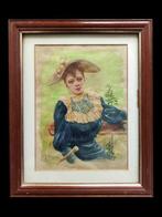Francisco Miralles y Galup (1848-1901) - Dama con sombrero