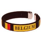 Armbandje - Belgium Vlag - Zwart - Rode Duivels Voetbal - On, Sieraden, Tassen en Uiterlijk, Ophalen of Verzenden, Nieuw