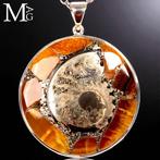 Jurassic sieraden Hanger – Pyriet-gefosilieerde ammoniet -, Verzamelen, Mineralen en Fossielen