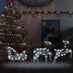 Kerstdecoratie rendier & slee 60 LED | Tweedekansje! OP=OP, Diversen, Kerst, Ophalen of Verzenden, Nieuw