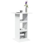 vidaXL Bartafel met opbergruimte 60x60x102 cm bewerkt hout, Verzenden, Nieuw