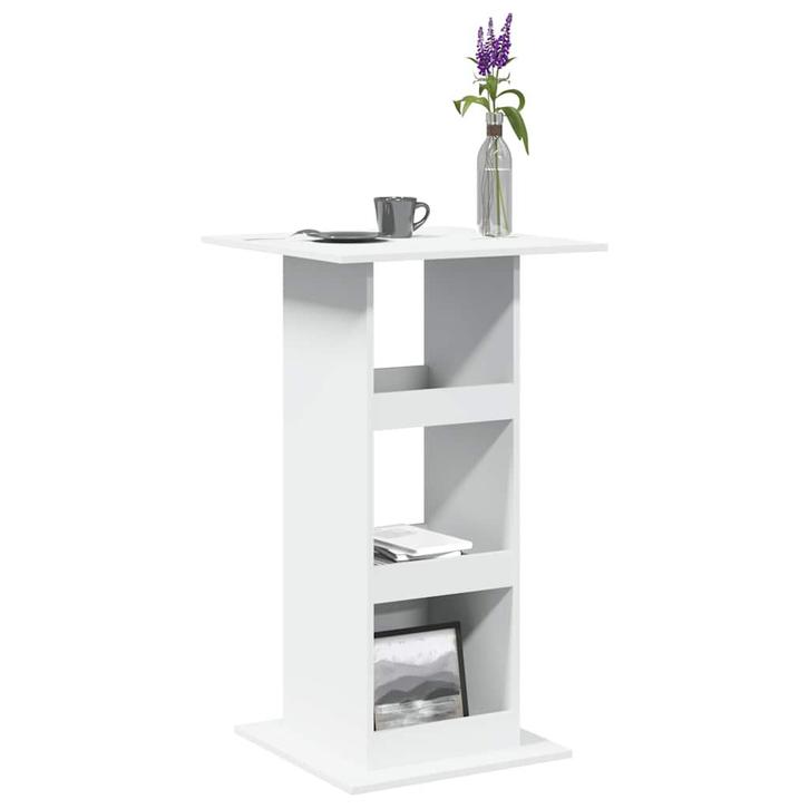 vidaXL Bartafel met opbergruimte 60x60x102 cm bewerkt hout, Huis en Inrichting, Tafels | Eettafels, Nieuw, Verzenden