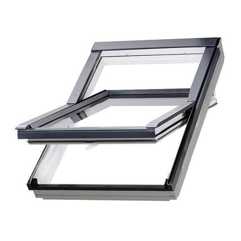 Fakro kunststof tuimeldakraam PTP-V U3 78x118 cm, Doe-het-zelf en Verbouw, Glas en Ramen, Dubbelglas, Nieuw, Dakraam, 80 tot 120 cm