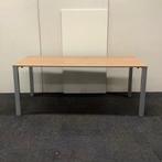 Wini bureau / tafel, 180x80 cm, havanna blad - grijs metalen, Gebruikt, Ophalen of Verzenden, Bureau