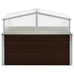 Tuinkas 100x100x85 cm gegalvaniseerd staal bruin, Huis en Inrichting, Verzenden, Nieuw