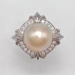 Zonder Minimumprijs - Ring Zilver Parel, Sieraden, Tassen en Uiterlijk, Ringen, Nieuw