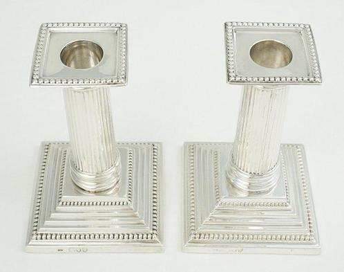 John Troup, London - Kaarsenhouder (2) - .925 zilver -, Antiek en Kunst, Antiek | Goud en Zilver