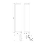 Handdoekrek Wiesbaden Loft 50x12,5 Cm Geborsteld Messing, Ophalen of Verzenden, Nieuw