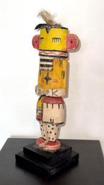 sculptuur, Poupée Kachina – Esprit du Vent - 37 cm - Hout, Antiek en Kunst