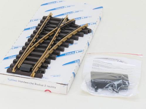TRAINLINE45 1020960 Handweiche R 90cm rechts, New old stock, Hobby en Vrije tijd, Modeltreinen | Overige schalen, Rails, Gebruikt