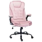 vidaXL Kantoorstoel fluweel roze, Verzenden, Nieuw