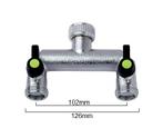 (TIP) Kraanverdeler splitter 2 x 3/4 aansluiting, Tuin en Terras, Buitenkranen, Ophalen of Verzenden, Nieuw