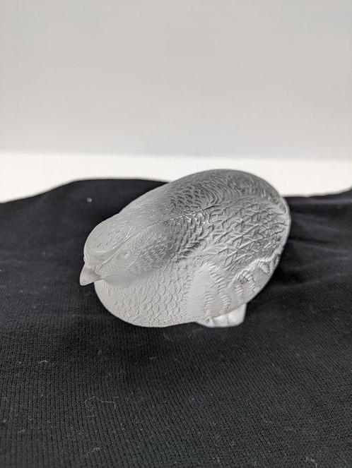 Lalique - Beeldje - Quaglia - Kristal, Antiek en Kunst, Antiek | Glas en Kristal
