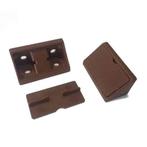 Hoekverbinder met afdekplaatje - bruin, Caravans en Kamperen, Ophalen of Verzenden, Nieuw