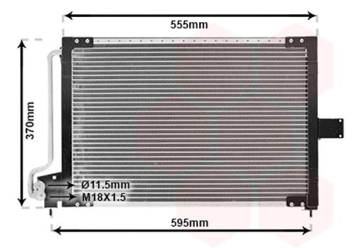 LUCHTCONDENSATOR VOOR OPEL ASTRA F 1991-1998 1618012, Auto-onderdelen, Airco en Verwarming, Nieuw, Ophalen of Verzenden