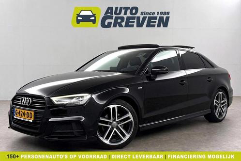 Audi A3 35 TFSI S-Line 150PK Pano LED Carplay Virtual Clima., Auto's, Audi, Te koop, Automaat, Sedan, Benzine, Zwart, A3