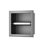 Toiletrolhouder Inbouw BWS Milan Zonder Klep Gunmetal, Ophalen of Verzenden, Nieuw, Bad