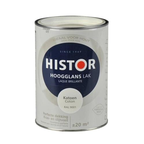 Histor Perfect Finish Hoogglans - Zonlicht Ral 9010 - 1,2..., Doe-het-zelf en Verbouw, Verf, Beits en Lak, Lak, Overige kleuren