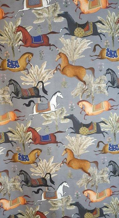 Originele Arabische stof met rijdende paarden - 300x280cm -, Antiek en Kunst, Antiek | Kleden en Textiel