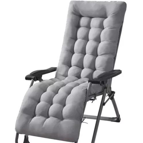 Gardlov Grijze Gestikte Tuinligstoelkussen - Optimaal Com..., Tuin en Terras, Tuinmeubel-accessoires, Nieuw, Ophalen of Verzenden
