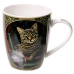 Beker Poes bij glazen bol Lisa Parker - fortune teller cat, Huis en Inrichting, Keuken | Servies, Nieuw, Ophalen of Verzenden