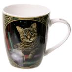 Beker Poes bij glazen bol Lisa Parker - fortune teller cat, Huis en Inrichting, Keuken | Servies, Ophalen of Verzenden, Nieuw